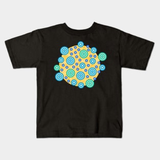 Aztec Warrior Pattern Burst v5 Circle Design Kids T-Shirt